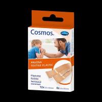 Пластырь Cosmos elastic эластичный нестерильный 2 размера 20 шт (2 см х 6 см -12 шт, 2 см х 8 см-8 шт) 1 уп