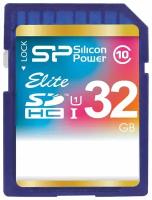 Карта памяти SDHC 32Gb Silicon Power SP032GBSDHAU1V10 Elite Class 10 UHS-I