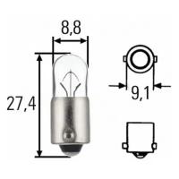 Лампа накаливания, oсвещение салона, HELLA 8GP 007 676-121 (1 шт.)