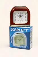 Будильник SCARLETT SC-831 подсветка (бордовый мрамор)