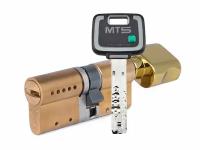 Цилиндр Mul-t-Lock MT5+ ключ-вертушка (размер 45х35 мм) - Латунь, Флажок (5 ключей)