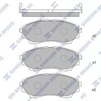 HI-Q SP1479 (1356600 / 1360290 / 2M342001CA) колодки дисковые п.\ Ford (Форд) Ranger (Ренжер) 2.5tdi, Mazda (Мазда) serie