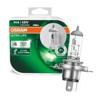Лампа галогенная Osram Ultra Life H4 12V 60/55W, 2 шт