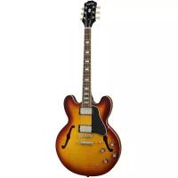 Epiphone ES-335 Figured Raspberry Tea Burst полуакустическая гитара, цвет санберст