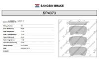 SANGSIN BRAKE SP4373 Колодки задние KIA SELTOS 2019- SP4373