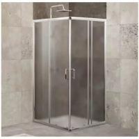 Душевой уголок BelBagno UNIQUE-A-2-75/90-P-Cr хром, стекло рифленое 5 мм (750/900х1900х750/900)