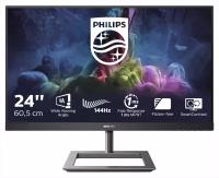 PHILIPS Монитор LCD 23.8'' [16:9] 1920х1080(FHD) VA, nonGLARE, 144 Hz, 350 cd/m2, H178°/V178°, 3500:1, 16.7M, 4ms, HDMI, DP, Tilt, Speakers, 2Y, Black