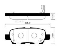 HSB HP3007 Колодки торм