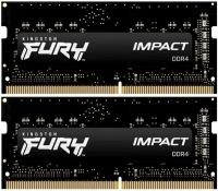 Оперативная память 32Gb DDR4 3200MHz Kingston Fury Impact SO-DIMM (KF432S20IBK2/32) (2x16Gb KIT)