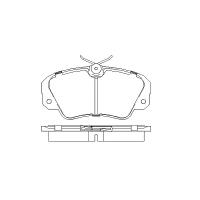 PATRON PBP686 (01605004 / 01605033 / 01605782) колодки тормозные дисковые передн opel: Omega (Омега) a 88-94, Omega