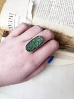 Кольцо с камнем Уваровит «True Stones»