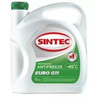 Антифриз Sintec Euro зеленый G11 (-45) 5 кг SINTEC 802560 | цена за 1 шт