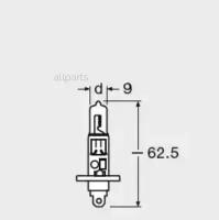 OSRAM 64150ULT-HCB Лампа OSRAM галогеновая H1 P14.5S 55W