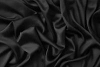 Ткань вискозное кади черного цвета