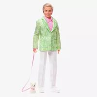 Кукла Barbie The Movie “Sugar’s Daddy” Ken in Pastel Suit With Dog (Барби Фильм Кен Шугар Дедди в Пастельном костюме с собачкой)