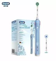 Электрическая зубная щетка Oral-b P4000, голубой