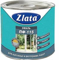 Zlata Эмаль ПФ-115 Zlata черная 0,8 кг