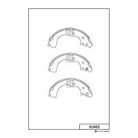MK KASHIYAMA K3402 (K3402_MK) колодки тормозные барабанные