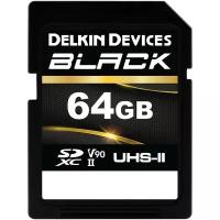 Карта памяти Delkin Devices BLACK SDXC 64GB UHS-II U3 V90 R300/W250MB/s (DSDBV9064BX)