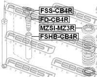 Отбойник заднего амортизатора, FDCB4R FEBEST FD-CB4R