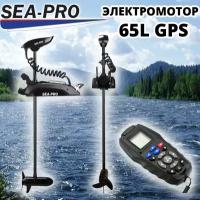 Электромотор SEA-PRO 120L 60" GPS/носовой электромотор SEA-PRO 120L 60" GPS черный