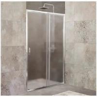 Душевая дверь BelBagno UNIQUE-BF-1-120/135-P-Cr хром, стекло рифленое 5 мм (1900х1200/1350)