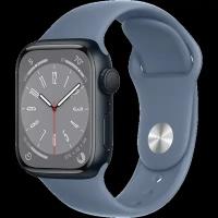 Apple Умные часы Apple Watch Series 8, 45 мм, S/M, Sport band, Midnight Aluminium