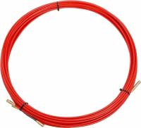 Протяжка кабельная (мини УЗК в бухте) стеклопруток, d=3,5мм 15м красная REXANT