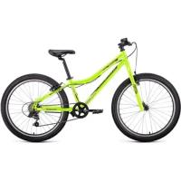 Forward Подростковый велосипед TITAN 24 1.0 (24" 6 ск. рост. 12") 2022, ярко-зеленый/темно-серый, RBK22FW24841