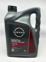 Nissan KE900-90042 Масло моторное синтетическое "Motor Oil 5W-40", 5л