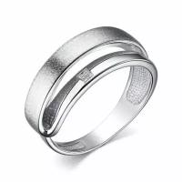 Серебряное кольцо Алькор 01-3793/000Б-00 с бриллиантом, Серебро 925°, размер 18
