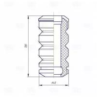 Отбойник стойки 1119 (передней) "TRIALLI" (полиуретан)