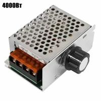 Симисторный регулятор переменного напряжения, мощности, температуры, света, скорости 4000 Вт AC 220В (У)