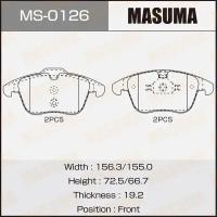 Колодки тормозные дисковые Masuma MS-0126