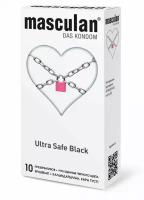 Ультрапрочные презервативы Masculan Ultra Safe Black - 10 шт. (цвет не указан)