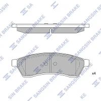 HI-Q SP1119-R (96496763 / AKD0375 / AMDBF178) колодки дисковые з.\ Daewoo (Дэу) magnus / evanda 2.0 / 2.5i 99