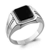 Серебряное кольцо Aquamarine А600335Ч с фианитом, Серебро 925°, 19