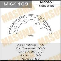 MASUMA MK-1163 (440603T126 / 440605T625 / 44060T6225) колодки барабанные\ Nissan (Ниссан) Micra (Микра) 1.0i-1.5d 92