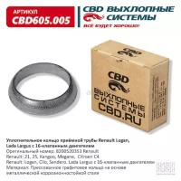 CBD CBD605.005 Уплотнительное кольцо Renault Logan, Lada Largus 16 клапанной приемной трубы. CBD605.005