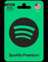 Подписка Spotify Premium на 3 месяца / Код активации Спотифай Премиум / Подарочная карта / Gift Card (США)