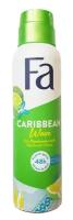 Деодорант спрей со свежим экзотическим запахом лимона Fa Caribbean Wave Deodorant Spray, 150 мл