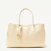 Сумка Aspinal of London London Tote (Ivory Woven Leather)