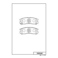 KASHIYAMA D6024M (572186 / 58302M2A00 / MB407659) колодки тормозные