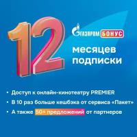 Подписка Газпром Бонус на 12 месяцев