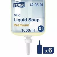 Картридж с жидким мылом одноразовый TORK (Система S1) Premium, 1 литр, 421501, 420501