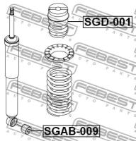 Отбойник амортизатора SSANGYONG KYRON/REXTON/ACTYON зад., SGD001 FEBEST SGD-001