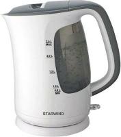 Чайник электрический Starwind SKG3025 2.5л. 2200Вт, белый/серый