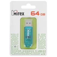 Флэш-диск Mirex 64Gb USB2.0 Elf Blue {8/16MB/s} [13600-FMUBLE64]
