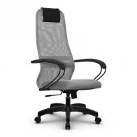 Кресло руководителя Метта SU-BK130-8, Светло-серый/Светло-серый (Основание PL)