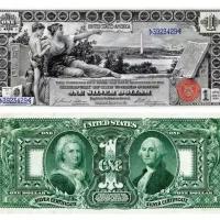 США 1 доллар 1896 серебряный сертификат, копия арт. 19-11888